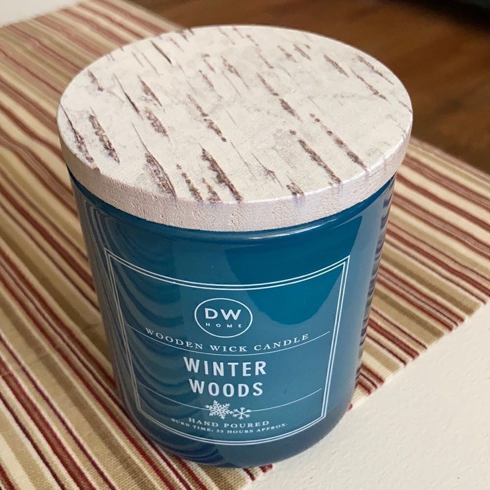 DW Home Winter Woods Wooden Wick Candle